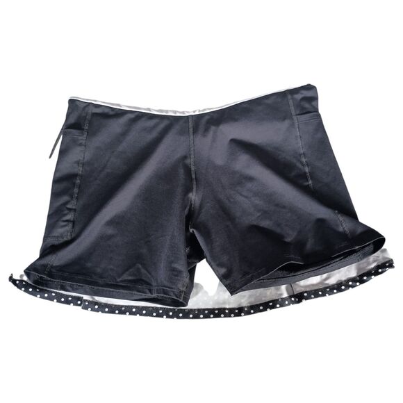 Dona Jo Skort 2L Womens Black/White Athletic Golf Polyamide Comfort Polka Dot - Picture 6 of 6